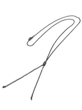 Gold Tone Y Necklace Adjustable Chain 28 Inches Lobster Clasp New Lightweight Ch